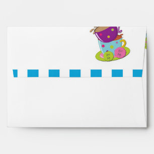 Alice Mad Tea Party Wonderland Birthday Party Envelope