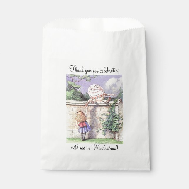 Alice Meets Humpty Dumpty Favor Bag (Front)