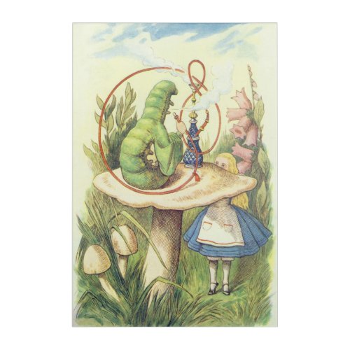 Alice Meets the Caterpillar Acrylic Print