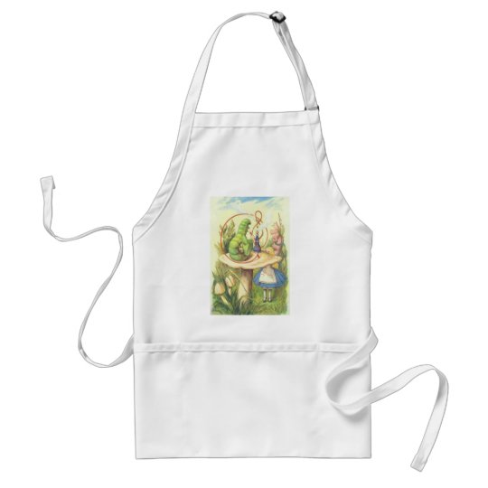 Alice Meets the Caterpillar Adult Apron