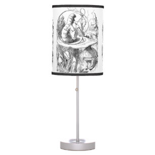 Alice Meets the Caterpillar - Alice in Wonderland Table Lamp