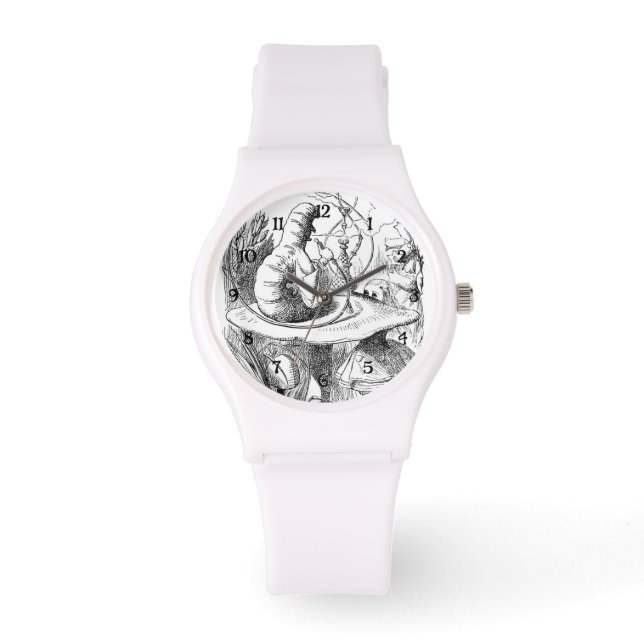 Alice Meets the Caterpillar - Alice in Wonderland Watch (Front)