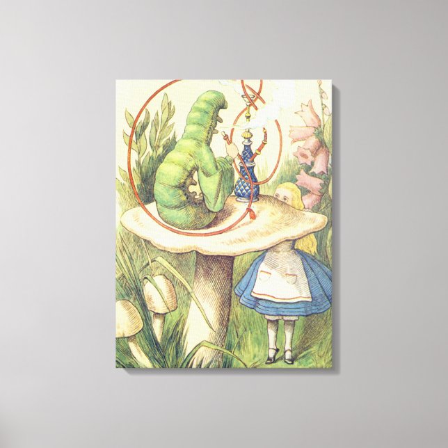 Alice Meets the Caterpillar Canvas Print (Front)
