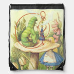 Alice Meets The Caterpillar Color Backpack at Zazzle