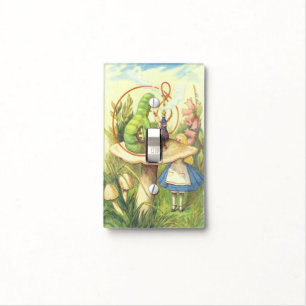 Alice Meets the Caterpillar Color Light Switch Cover