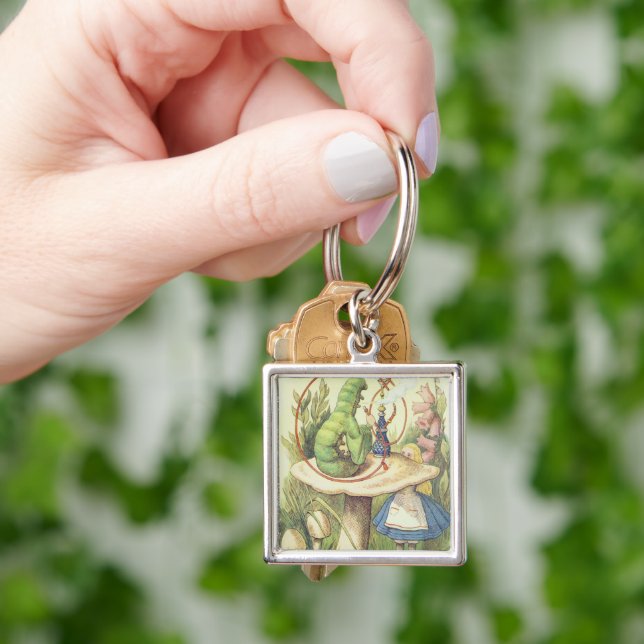 Alice Meets the Caterpillar Keychain (Hand)