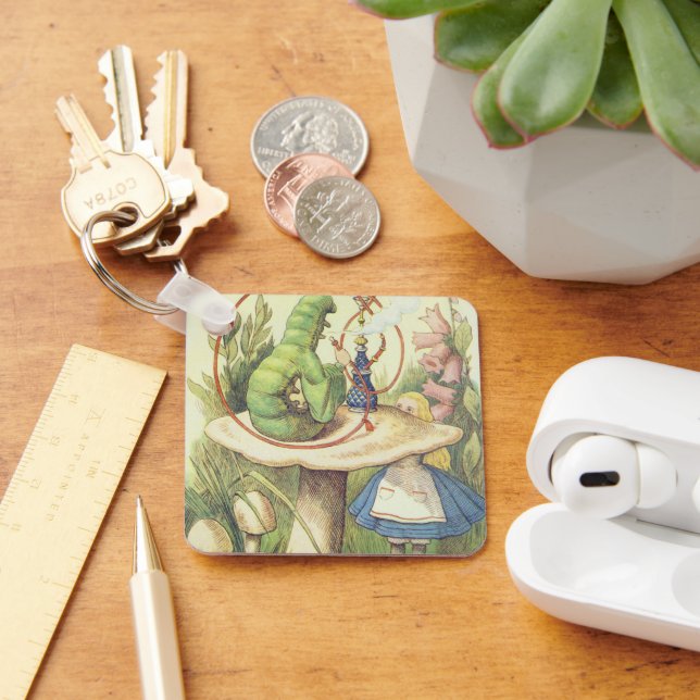 Alice Meets the Caterpillar Keychain (Desk)
