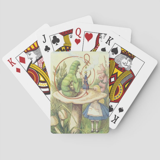 Alice Meets the Caterpillar Poker Cards (Back)