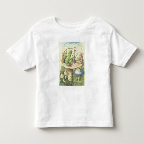 Alice Meets the Caterpillar Toddler T_shirt