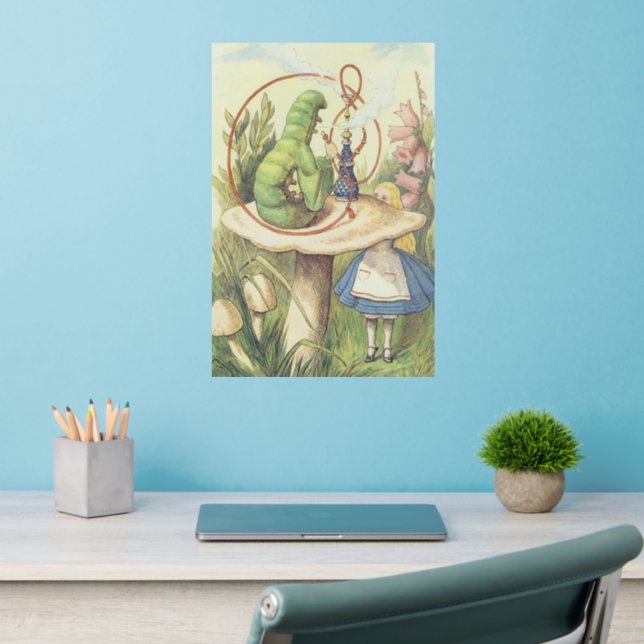 Alice Meets the Caterpillar Wall Decal (Home Office 2)