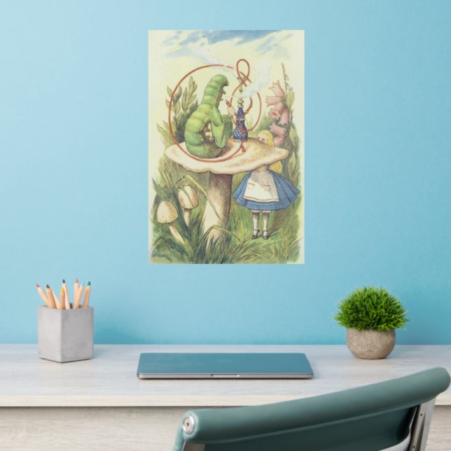 Alice Meets the Caterpillar Wall Decal (Home Office 2)