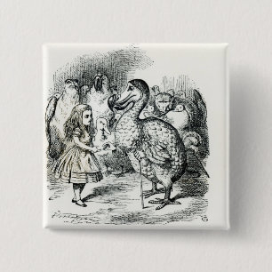 Alice meets the Dodo Pinback Button