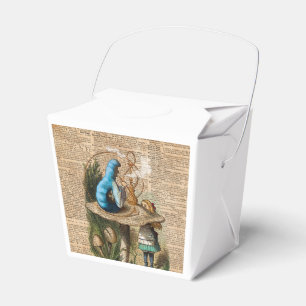 Alice,Mushroom and Jin,Vintage Dictionary Art Favor Boxes