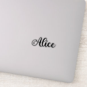 Alice Name - Handwritten Calligraphy Sticker
