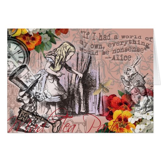 Alice nonsense curtain wonderland (Front Horizontal)