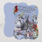Alice nonsense curtain wonderland - Blue (Front/Back)