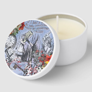 Alice nonsense curtain wonderland - Blue Mini Candle Favors