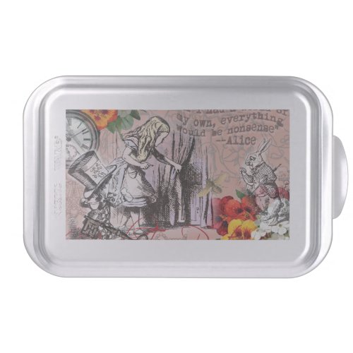 Alice nonsense curtain wonderland cake pan