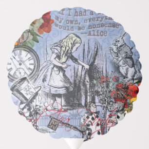 Alice nonsense curtain wonderland classic balloon