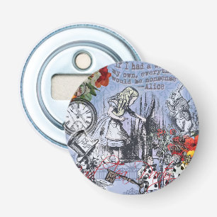 Alice nonsense curtain wonderland classic bottle opener
