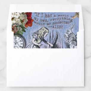 Alice nonsense curtain wonderland classic envelope liner