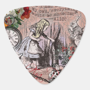 Alice nonsense curtain wonderland classic guitar pick