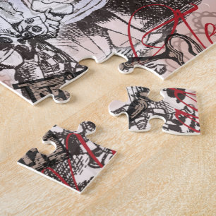Alice nonsense curtain wonderland classic jigsaw puzzle