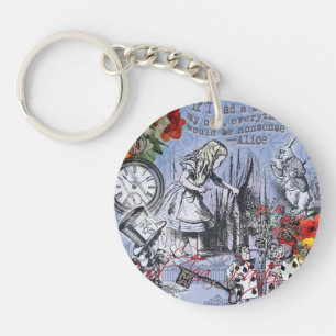 Alice nonsense curtain wonderland classic keychain