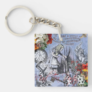 Alice nonsense curtain wonderland classic keychain