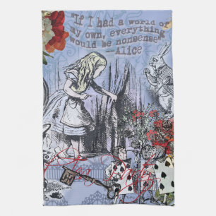 Alice nonsense curtain wonderland classic kitchen towel