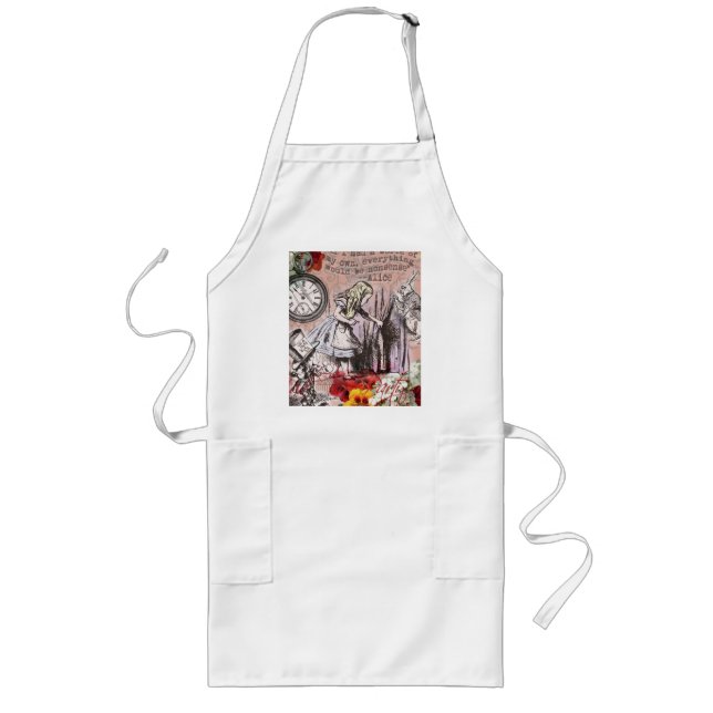 Alice nonsense curtain wonderland classic long apron (Front)