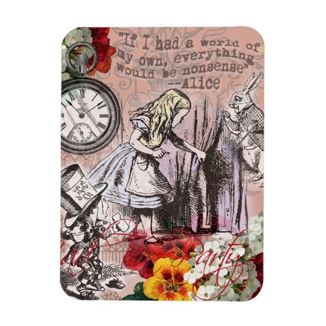 Alice nonsense curtain wonderland classic magnet (Vertical)