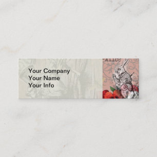 Alice nonsense curtain wonderland classic mini business card