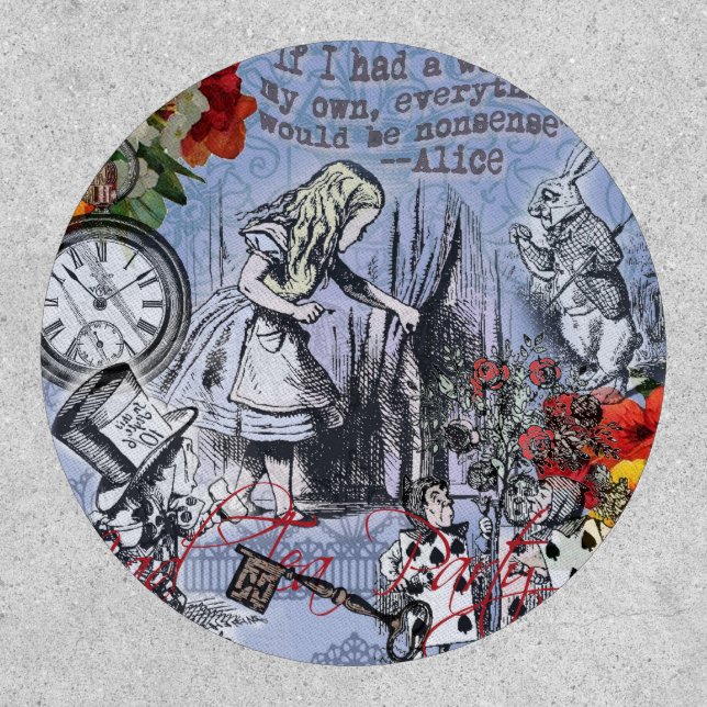 Alice nonsense curtain wonderland classic patch (Front)