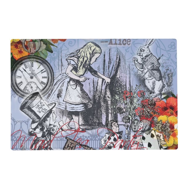 Alice nonsense curtain wonderland classic placemat (Front)
