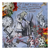Alice nonsense curtain wonderland classic