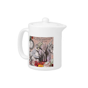 Alice nonsense curtain wonderland classic teapot