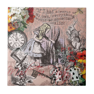Alice nonsense curtain wonderland classic tile