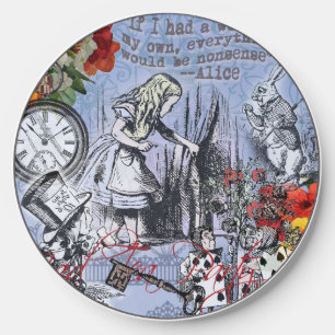Alice nonsense curtain wonderland classic wireless charger 