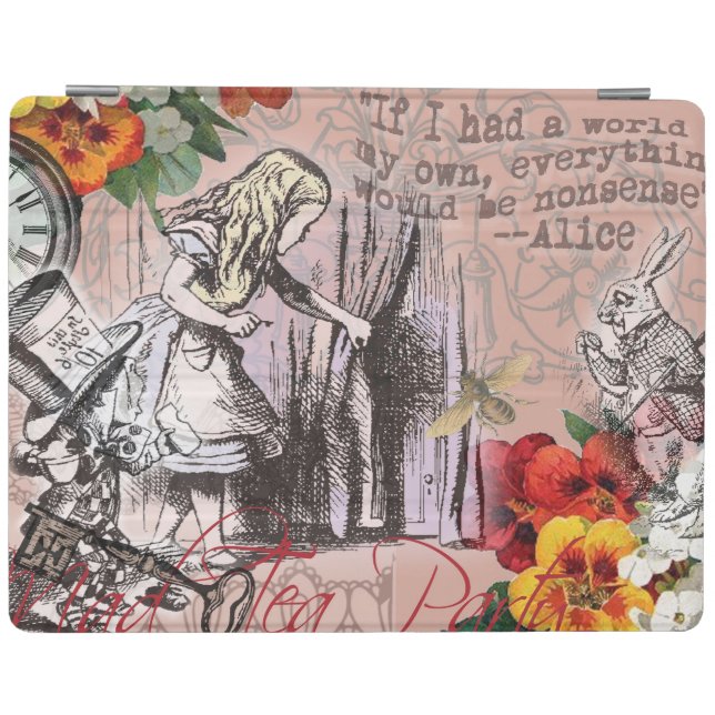Alice nonsense curtain wonderland iPad smart cover (Horizontal)