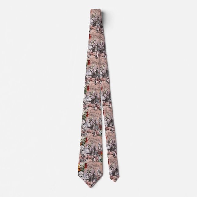 Alice nonsense curtain wonderland neck tie (Front)