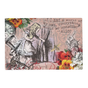 Alice nonsense curtain wonderland placemat