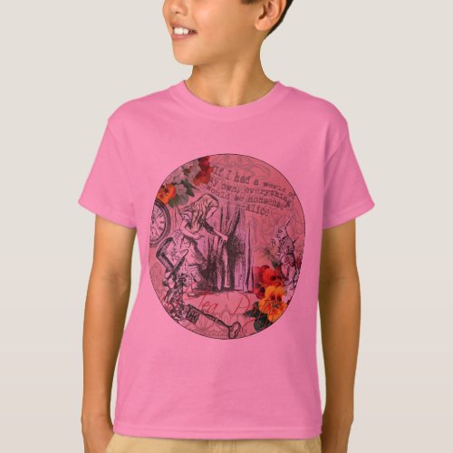 Alice nonsense curtain wonderland T_Shirt