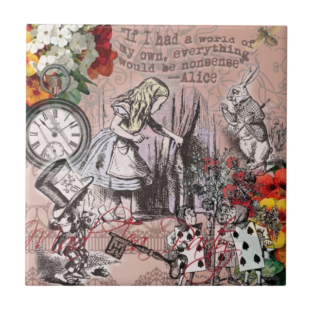 Alice nonsense curtain wonderland tile (Front)