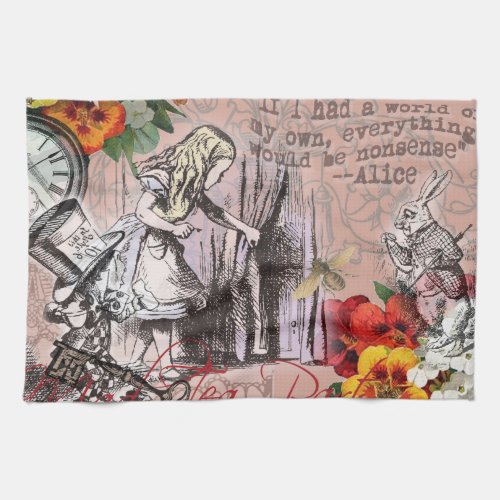 Alice nonsense curtain wonderland towel