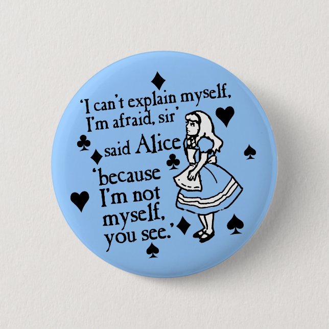Alice Not Myself Button (Front)