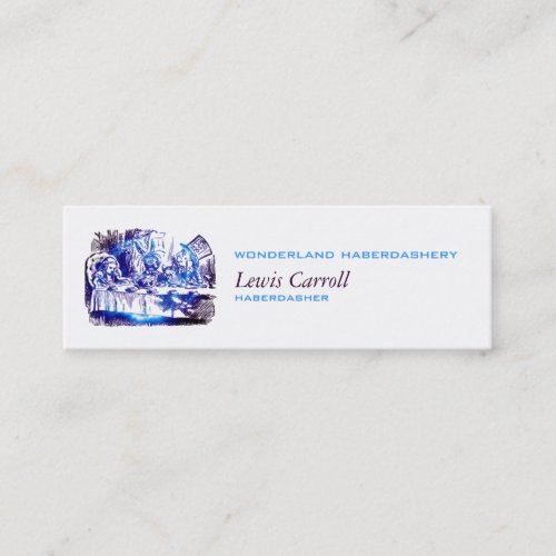 Alice Nova Blue Embiggened Mini Business Card