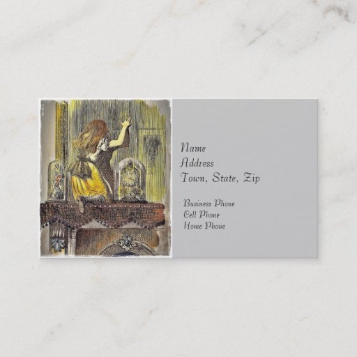 Customizable Alice on the Mantle Business Cards