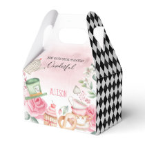 Alice Onederland Mad Tea Party Girl First Birthday Favor Boxes