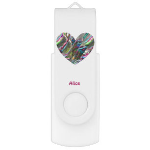 ALICE ~ Paua Shell Pattern ~ Flash Drive